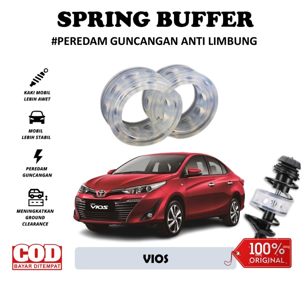 Jual Spring Buffer Vios Peredam Guncangan Karet Damper Spring Buffer ...