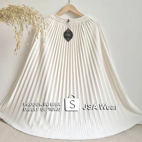 Rok Plisket Polos RANIA ZR JSA Asli Premium Mayung