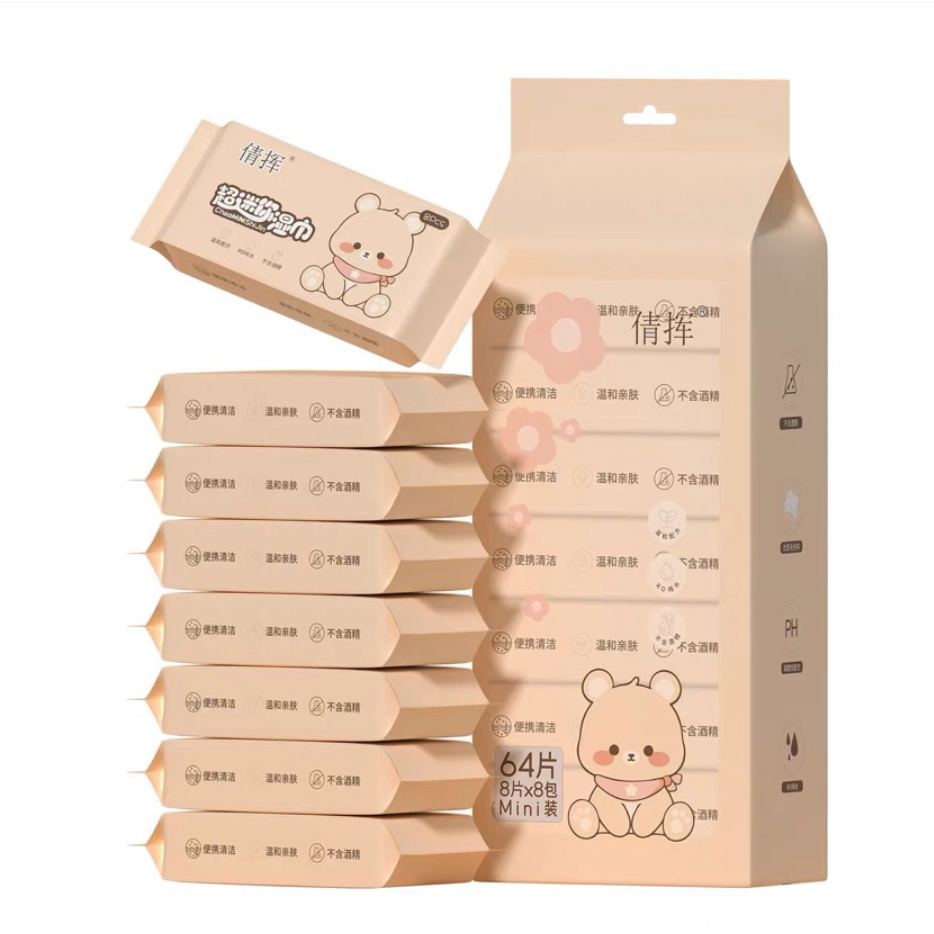 Jual TISU BASAH MOTIF LUCU / BABY WET WIPES TISSUE / TISU BASAH MINI ...