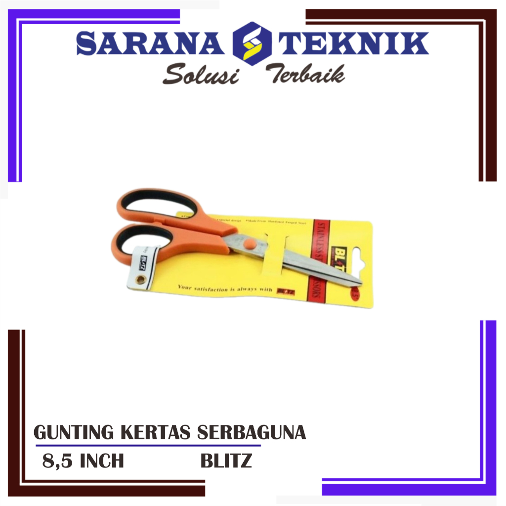 Jual GUNTING KERTAS SERBAGUNA 8,5 INCH BLITZ JASON | Shopee Indonesia