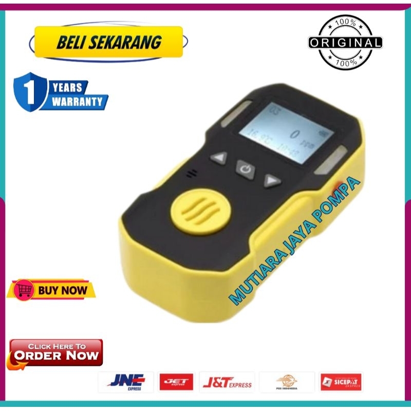 Jual Gas Monitor O3 Ozone Detector Portable with Sound Light Shock ...