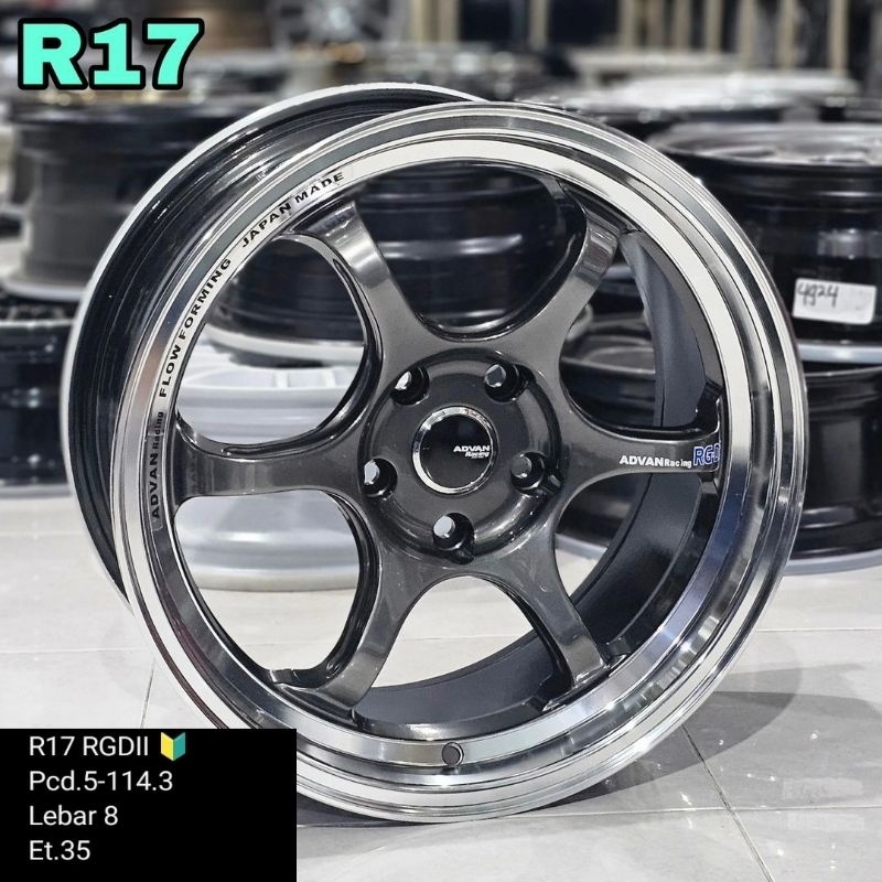 Jual Velg Racing Advan RG D2 Ring 17 Lebar 8 Et 35 Untuk Hrv Terios ...