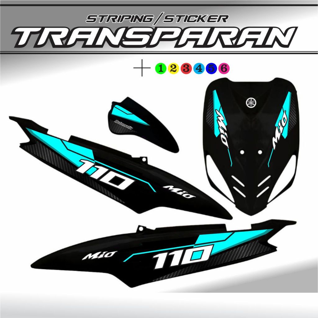 Jual STICKER STRIPING MIO SMILE TRANSPARAN MIO SPORTY STICKER BENING ...