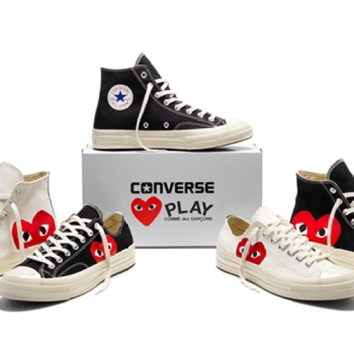 Jual SEPATU CONVERSE CDG PLAY ALL STAR IMPORT INCLUDE BOX DAN STICKER Shopee Indonesia