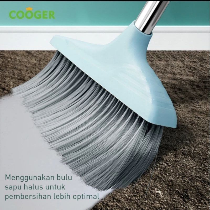 Jual COOGER Sapu Set Pengki Broom Set Sapu 2IN1 Alat Pembersih Lantai ...