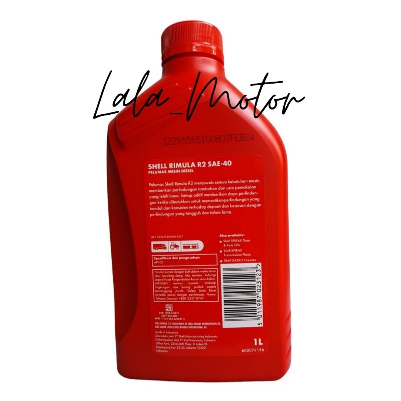 Jual Oli Mobil Diesel Shell Rimula R2 sae 40 1L | Shopee Indonesia