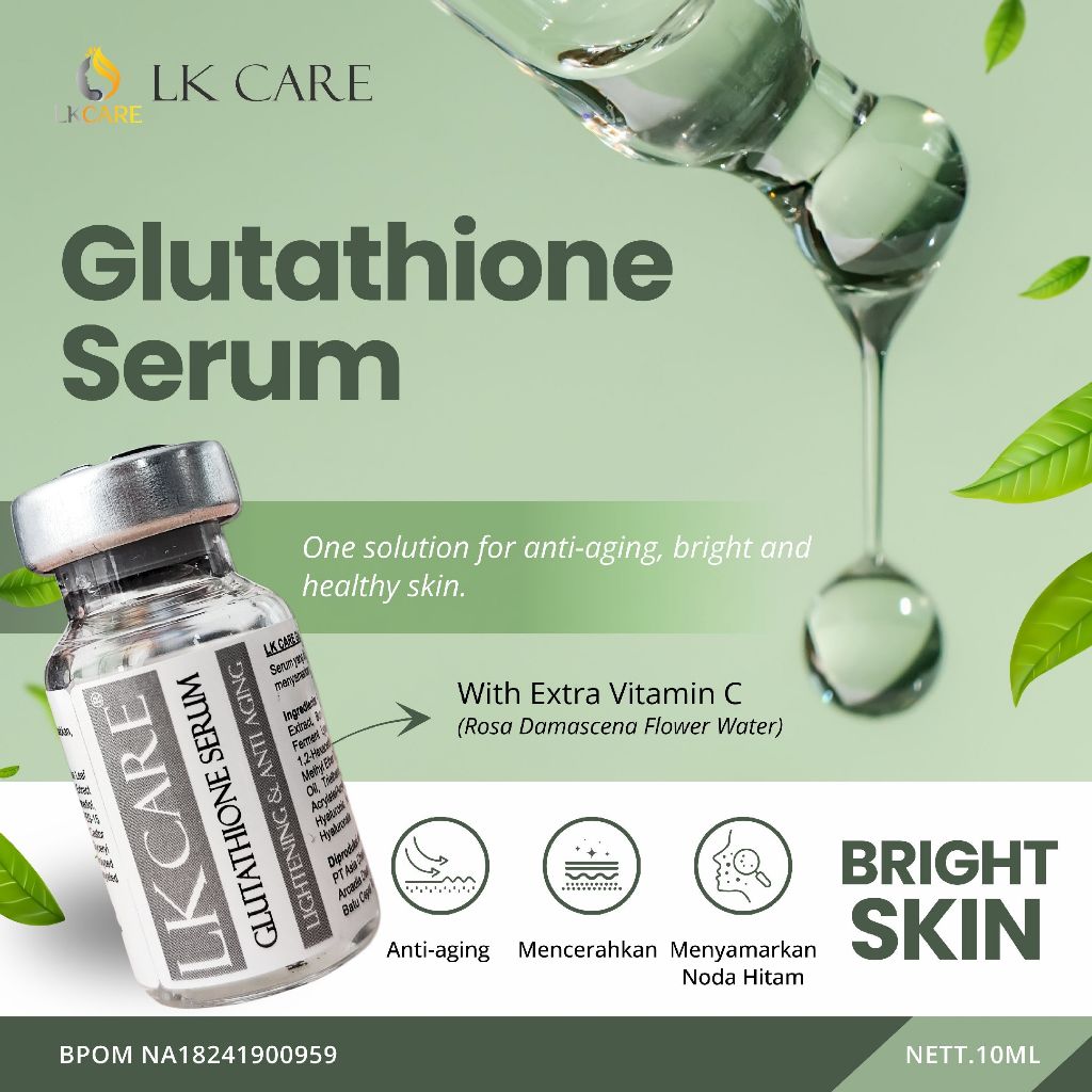 LK CARE Glutathione Serum Vit C Anti-Aging Brightening 10ml