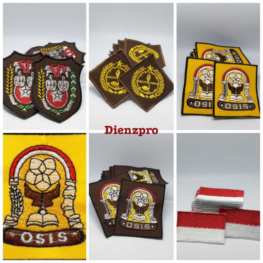 Jual Logo Badge Bet Sekolah Bordir Osis Sd Smp Sma Logo Pramuka Bendera