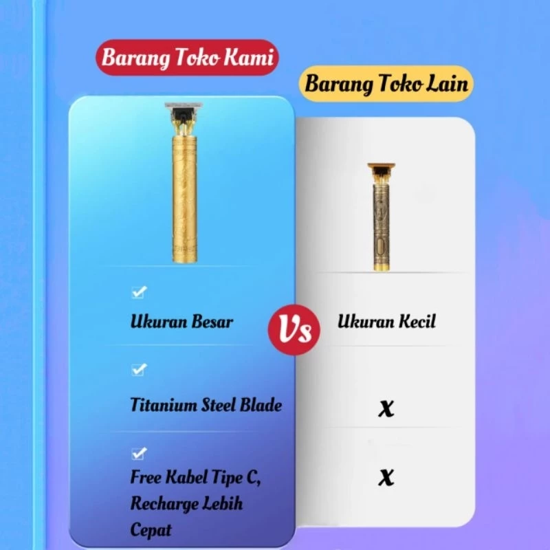 Alat Cukur T9 Dragon dalam genggaman