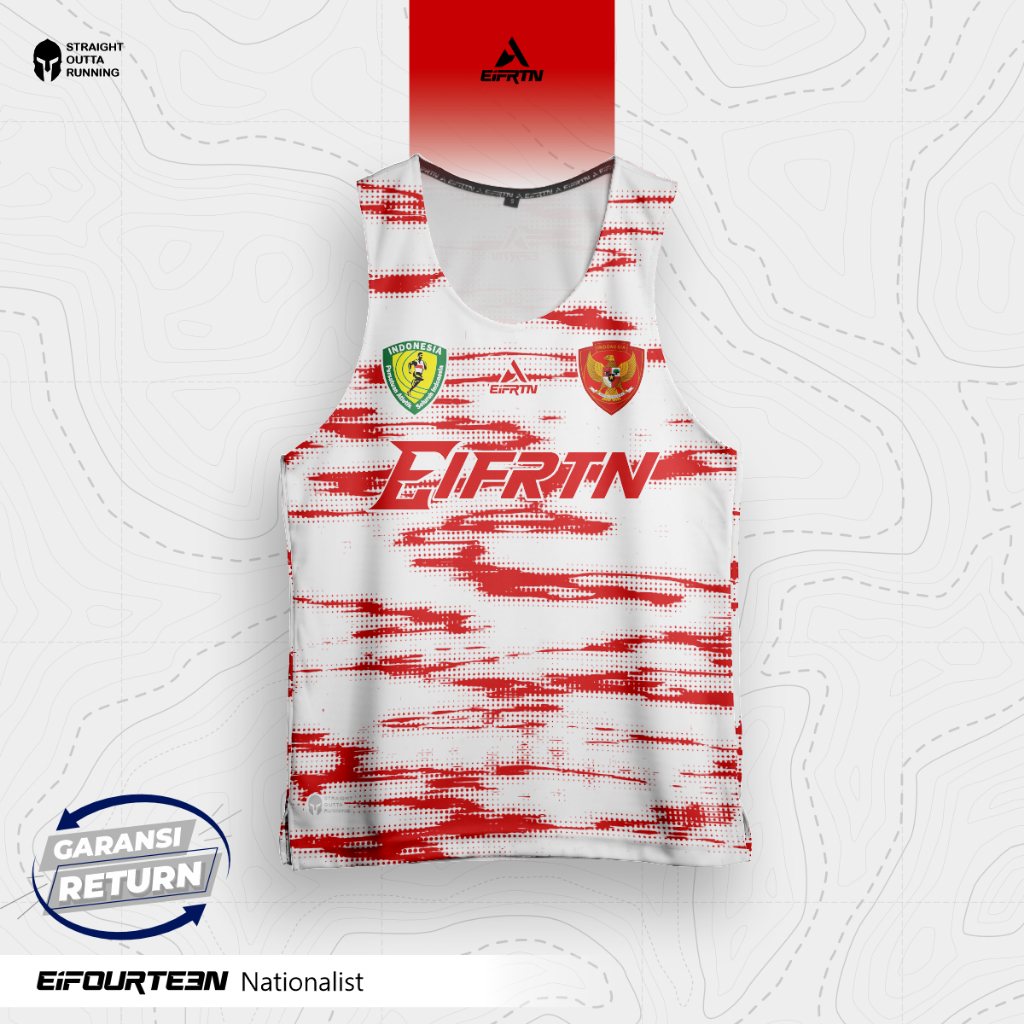 Jual EiFRTN Baju Kaos Jersey Singlet Olahraga Running Lari Gym Fitness