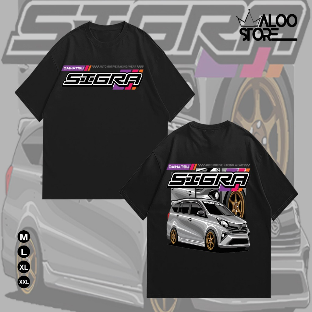 Jual Kaos Racing Mobil Daihatsu Sigra Modifikasi Tshirt Sablon Lengan