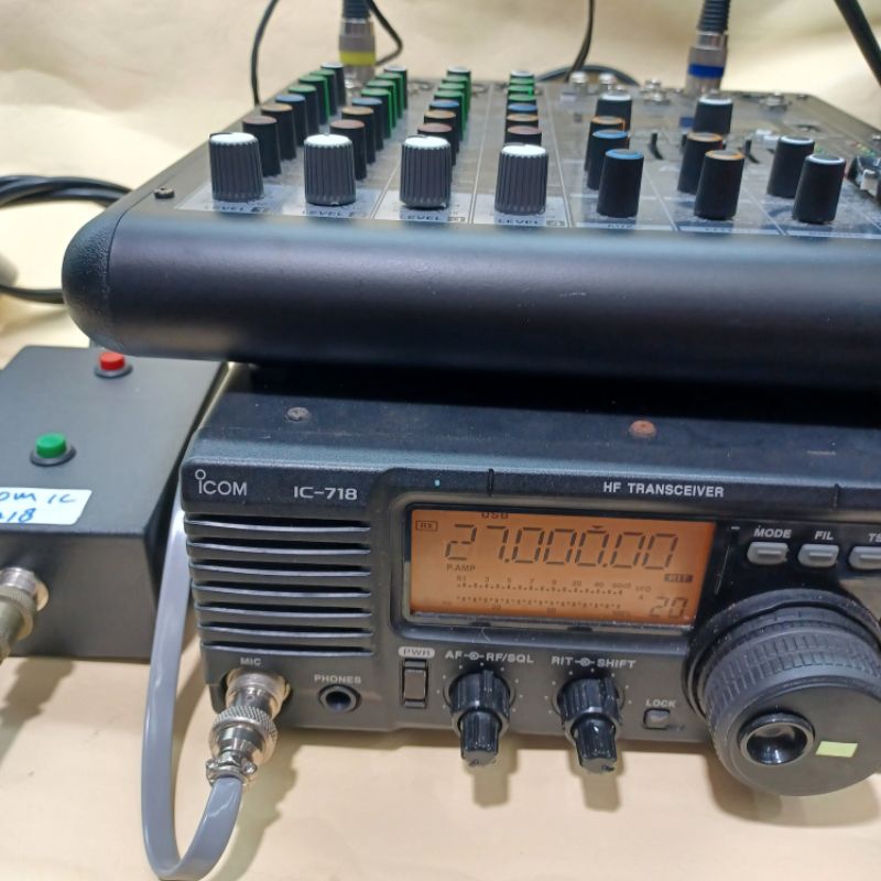 Jual PTT BOX MIXER TO SOUNDCARD UNTUK RIG ICOM M718 | Shopee Indonesia