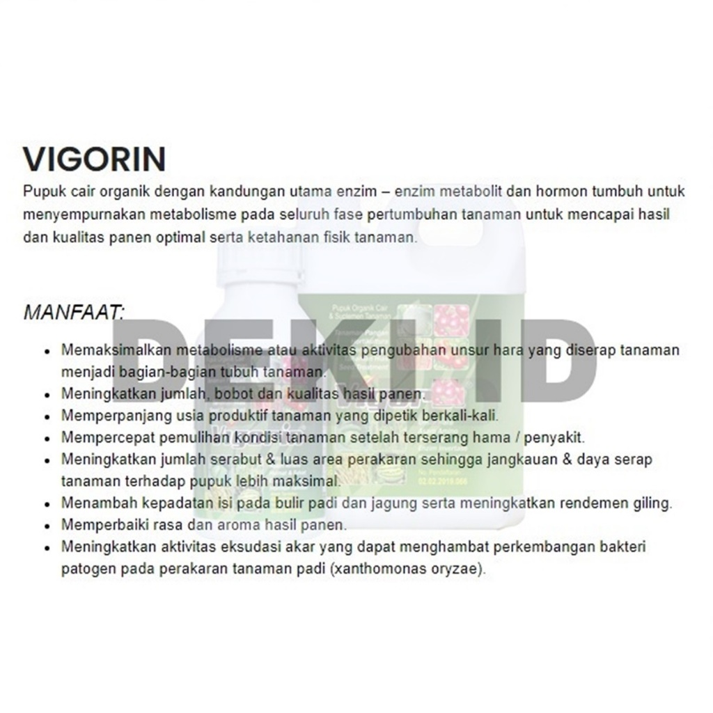 Jual Vigorin 500 ML Pupuk Asam Amino Fulvat Humat Tanaman Aminosan ...