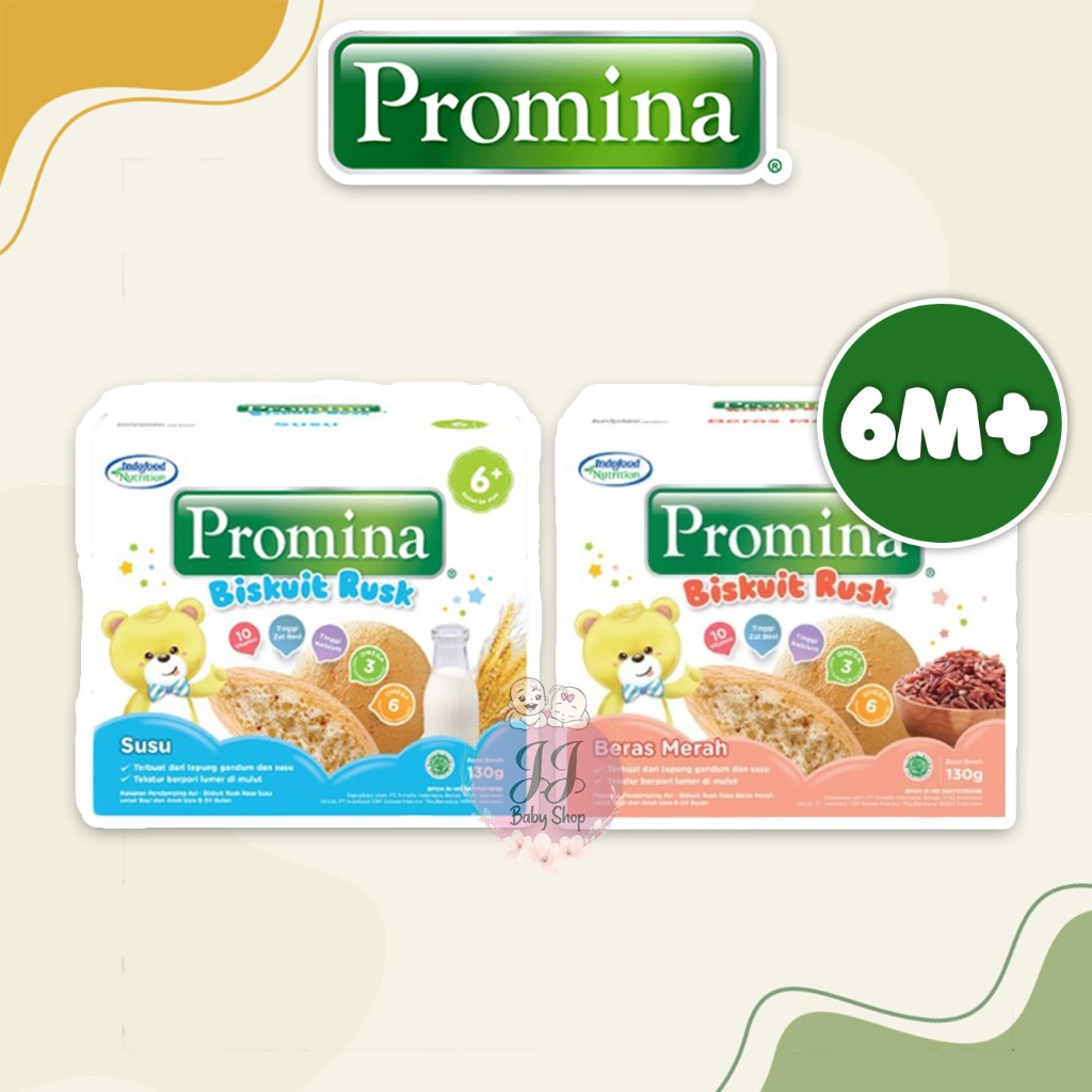 Jual Promina 6+ Biskuit Rusk 130 gr(Biskuit Bayi 6 Bulan+) | Shopee ...