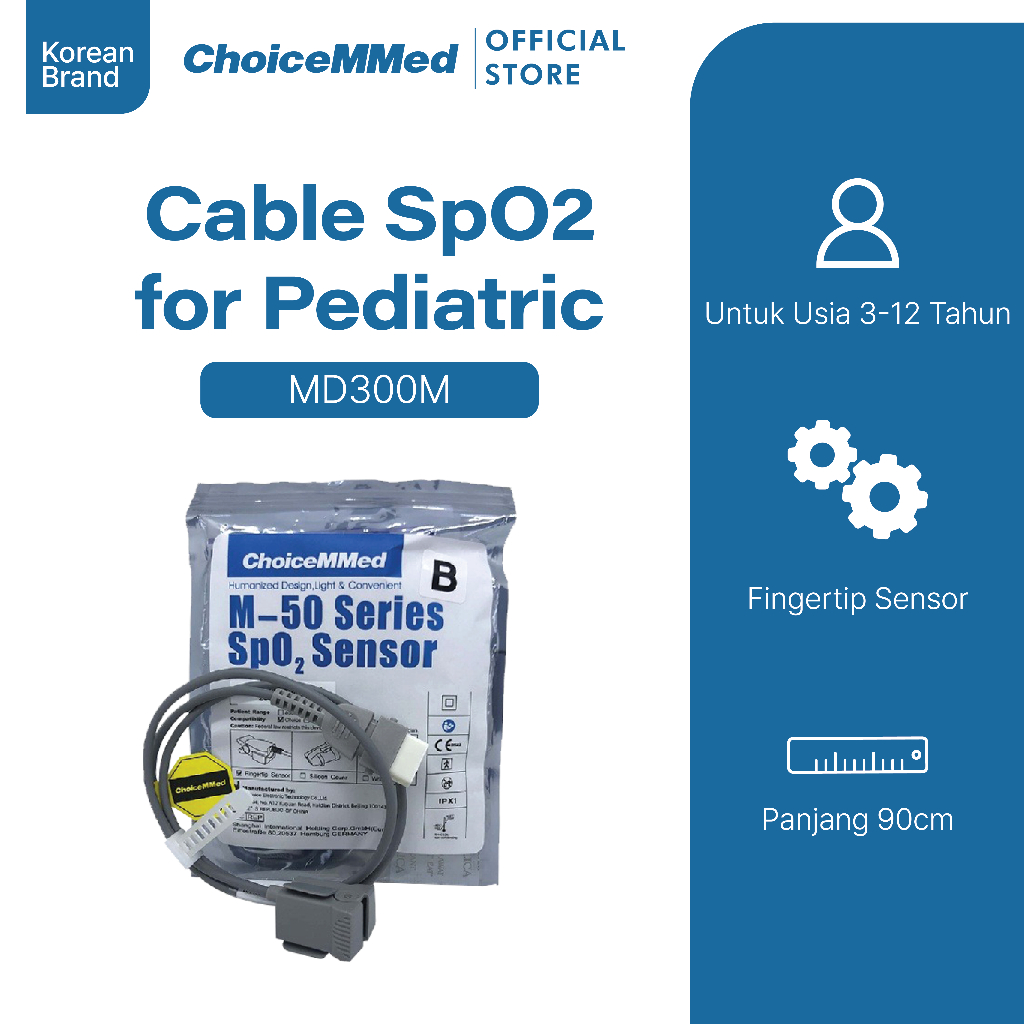 Jual CHOICEMMED - Kabel SpO2 Sensor Untuk Anak MD300M | Shopee Indonesia