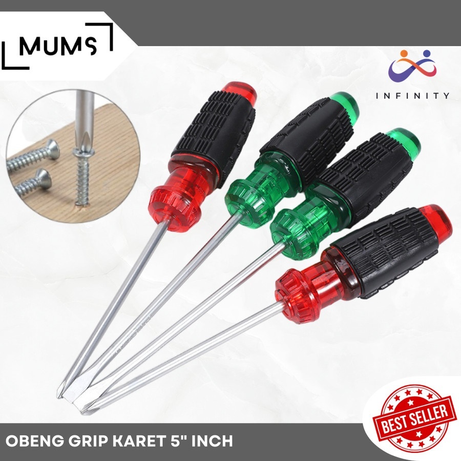 Jual Obeng Magnet Gagang Grip Pvc Lapis Karet 5