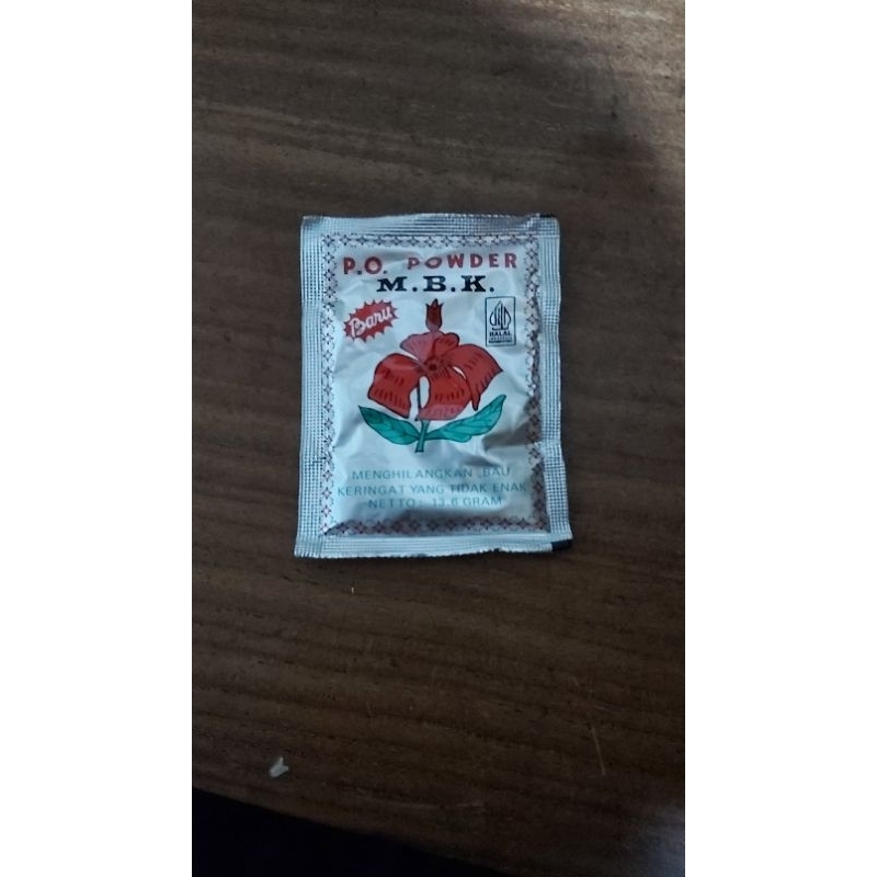 Jual P.O. Powder M.B.K Bedak MBK Silver 1 Sachet Netto 13.6 gram ...