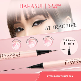 Hanasui Eytractive Liner Pen - Eyeliner Pensil Waterproof Thin & Thick Liner Smudgeproof Lasting All Day