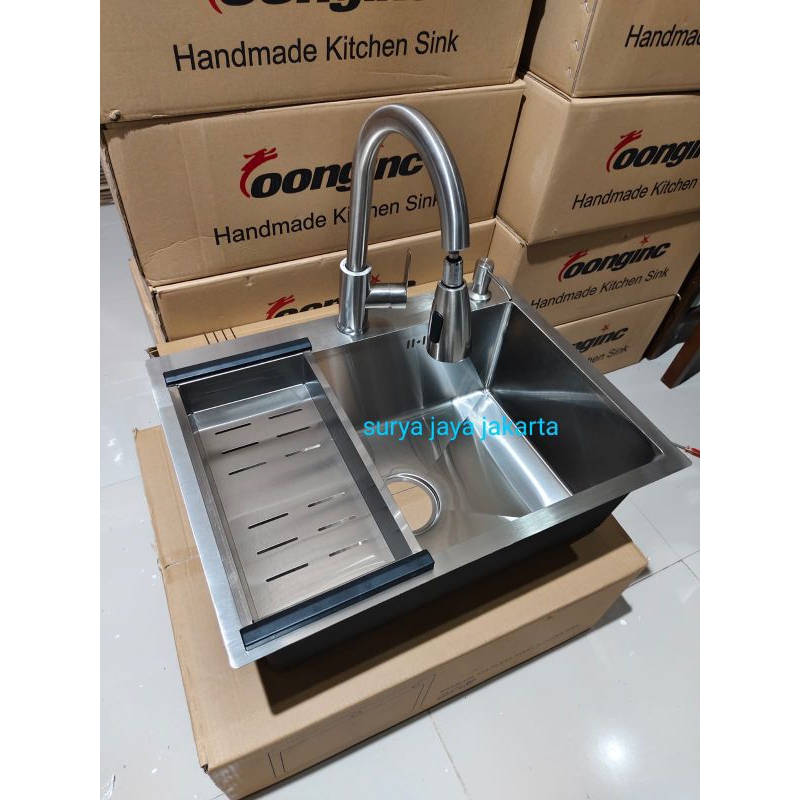 Jual Paket Komplit Kitchen Sink Kotak Stainless Paket Kitchen