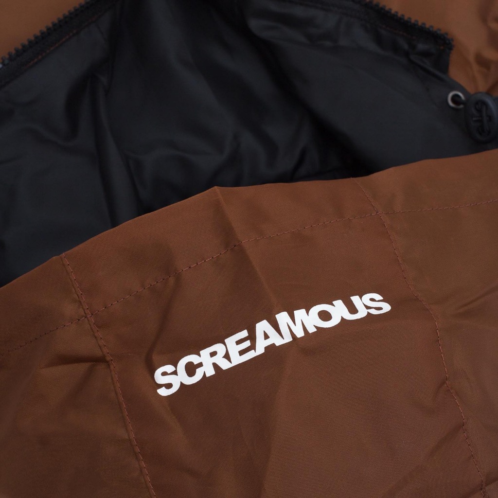 Jual Screamous Reversible Jacket ARILE DARK BROWN - BLACK | Shopee ...