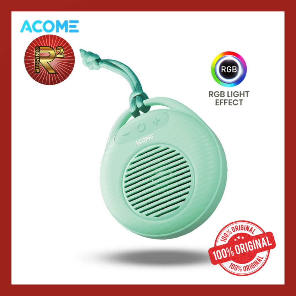 Jual ACOME A15 SPEAKER MINI TWS BLUETOOTH 5.3 ULTRA BASS WITH RGB ...