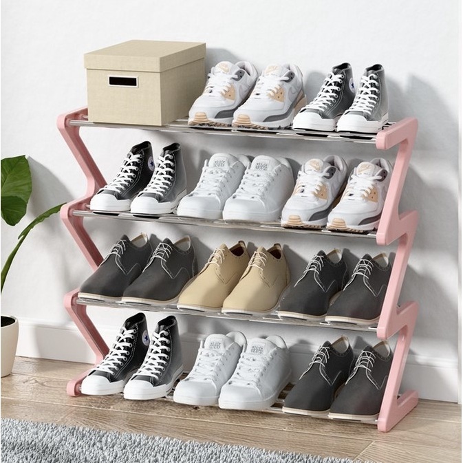 Jual Rak Sepatu Tingkat / Rak Sandal Tingkat Zig Zag / Z Shape Shoe ...