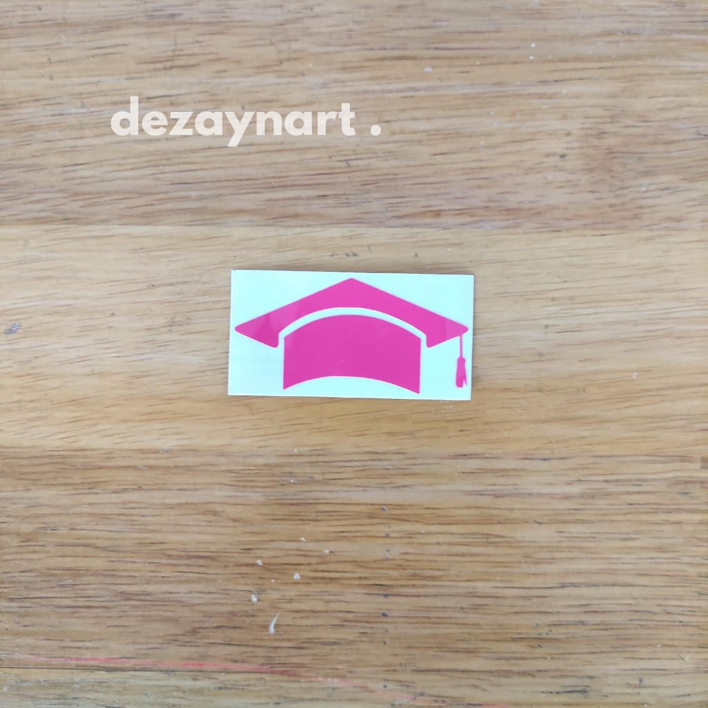 Jual Sticker Bentuk Toga Topi Wisuda Graduation Bisa Custom | Shopee ...