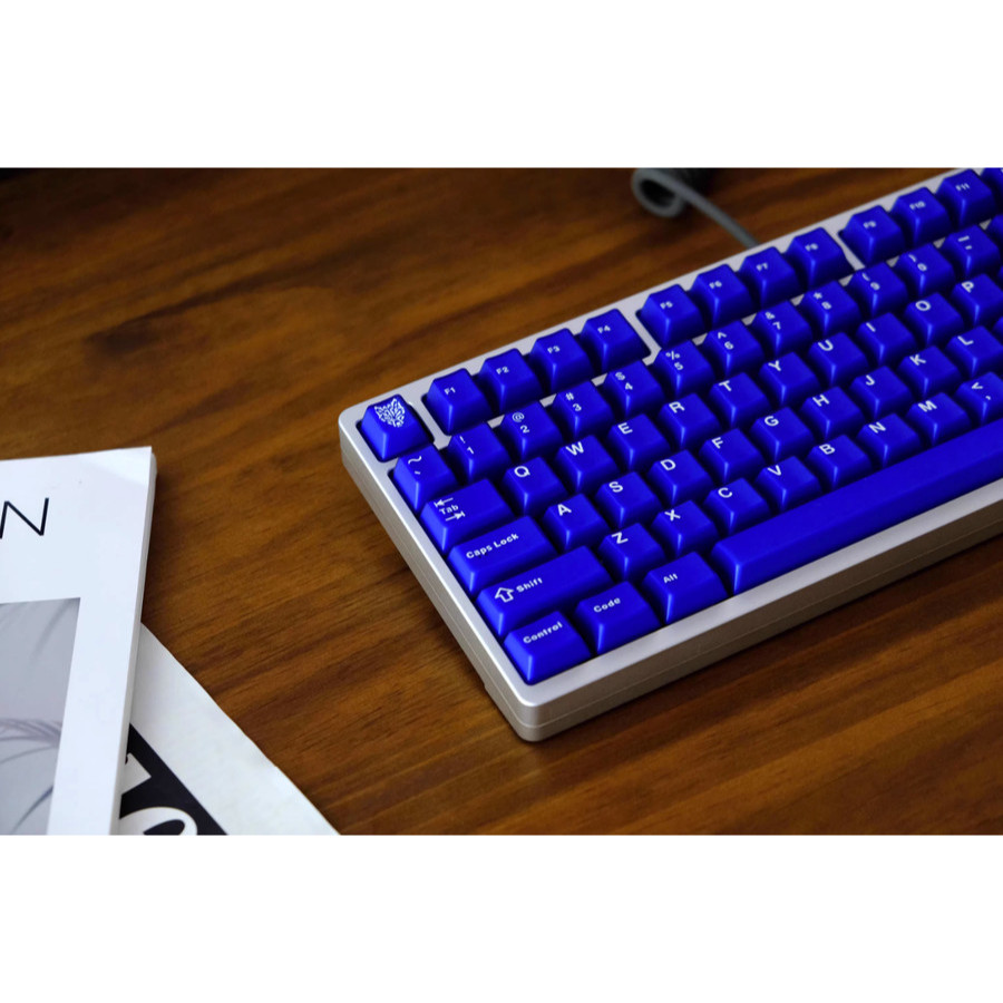 Jual PBTFans Klein Blue Clone ABS Doubleshot Cherry Profile Keycaps Set ...