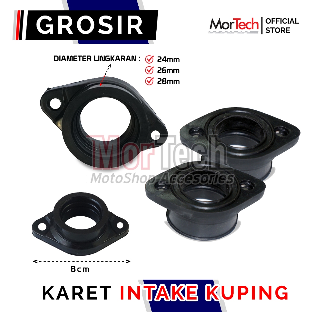 Jual Karet Intake Kuping Karbu Karet Intek Baut Sambungan Manifold Manipol Techno Putar Multi