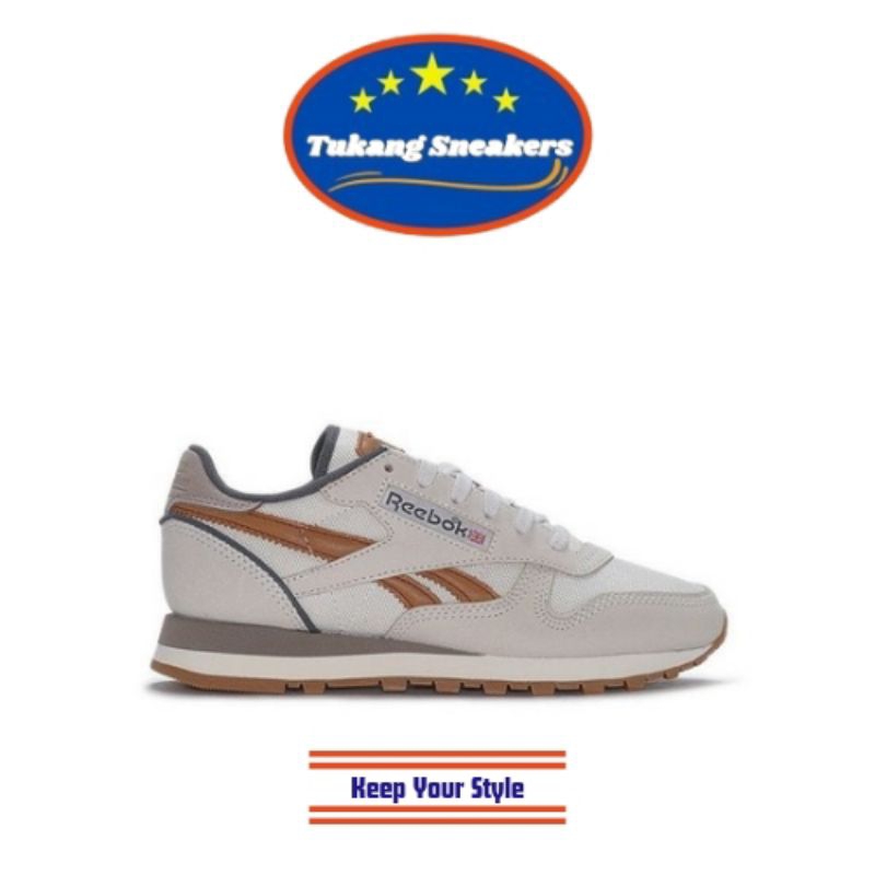 classic leather tan reebok classics