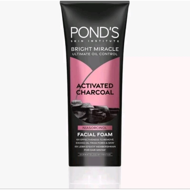 Jual Ponds Bright Miracle Ultimate Oil Control Activated Charcoal Niasorcinol Facial Foam 100g 5722