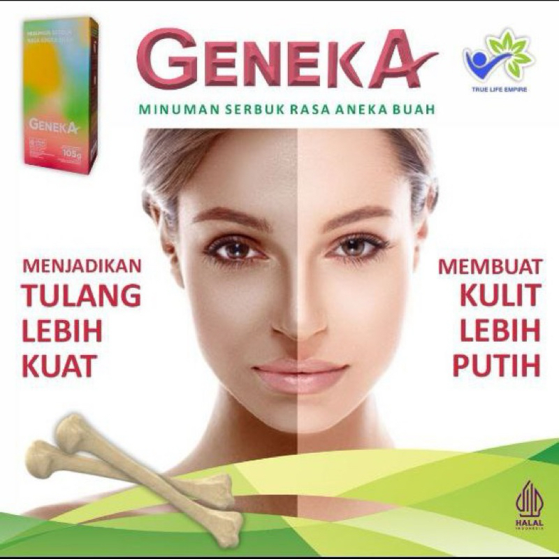 Jual ASLI Geneka minuman kolagen terbaik True Life Empire | Shopee ...