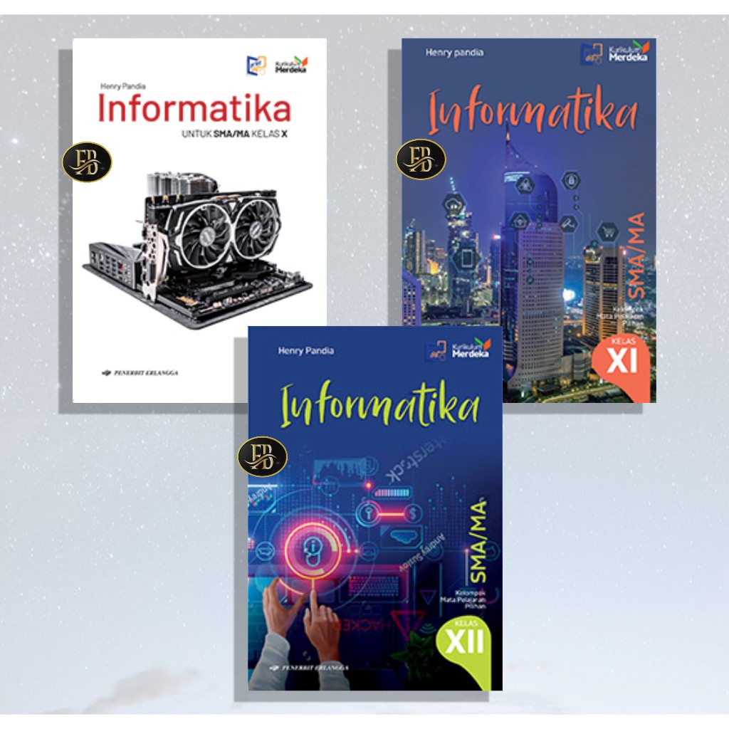 Jual [Penerbit Erlangga] Informatika kelas 10, 11, 12 kurikulum merdeka ...