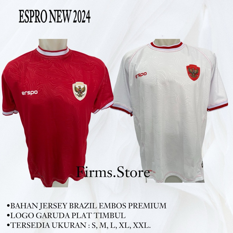 Jual JERSEY TIMNAS INDONESIA HOME AWAY TERBARU 2024 ERSPO GRADE ORI ...