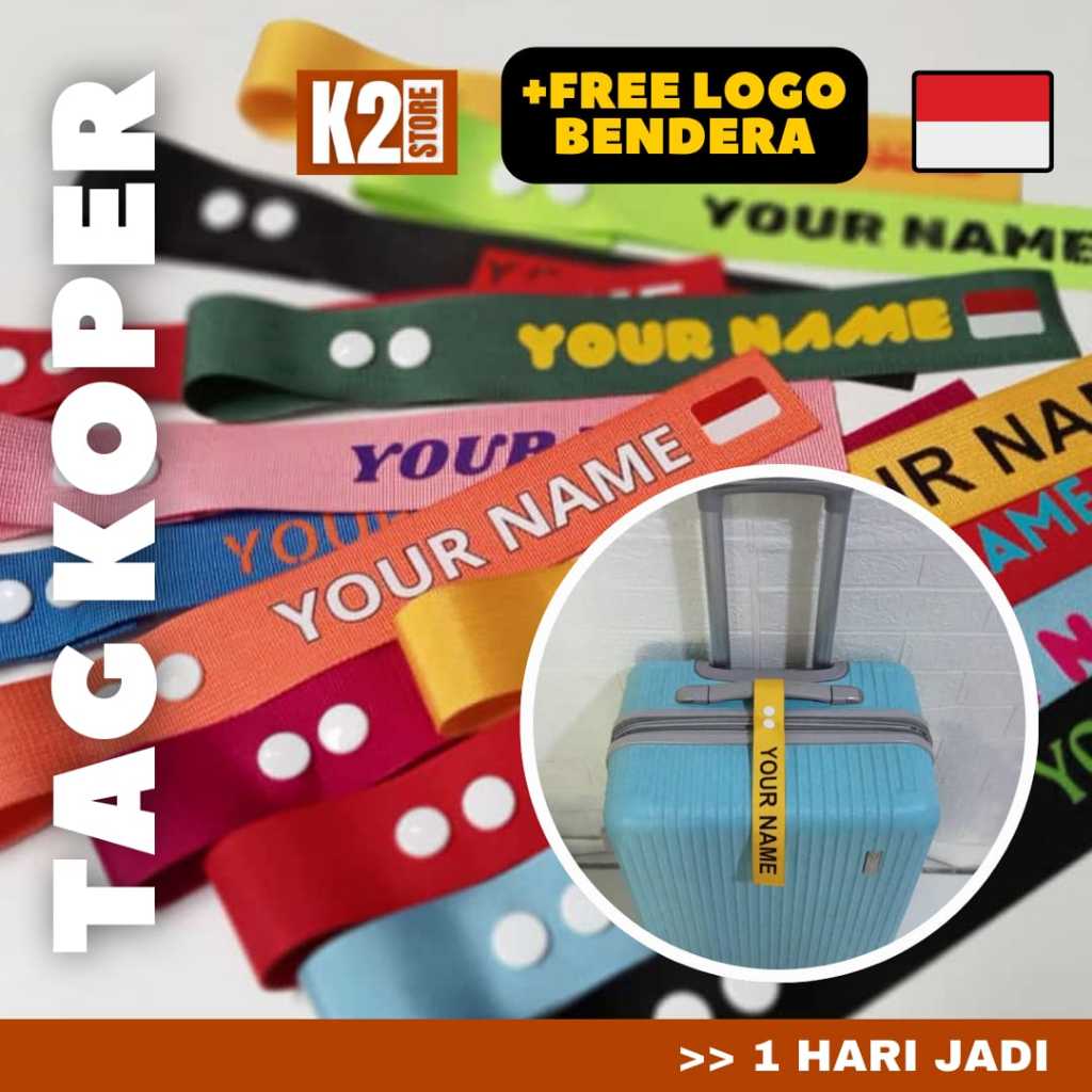 Jual Tag Koper Luggage Tag Bag Tag Gantungan Koper Tas Custom Nama ...