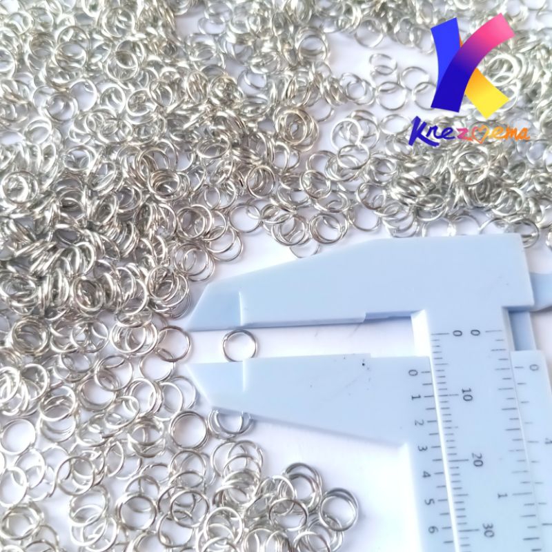 Jual Jump ring connector manik meronce ring konektor aksesoris | Shopee ...