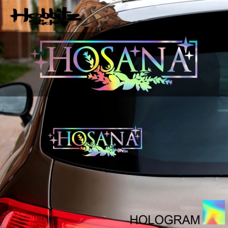 Jual Stiker Rohani Kristen HOSANA Vol. 2 Sticker Cutting Kaca Body ...