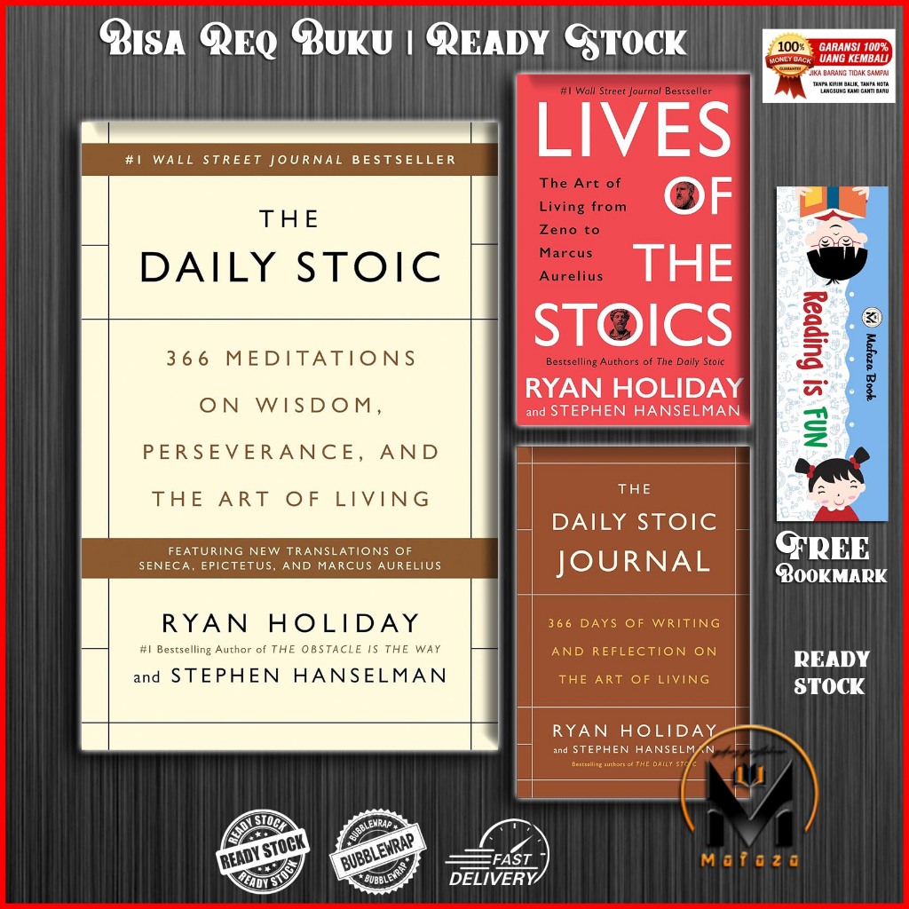 Jual The Daily Stoic | The Daily Stoic Journal | Lives of the Stoics by ...