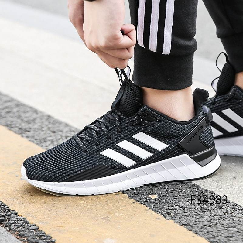 Jual ADIDAS QUESTAR RIDE BLACK WHITE 2024 Shopee Indonesia