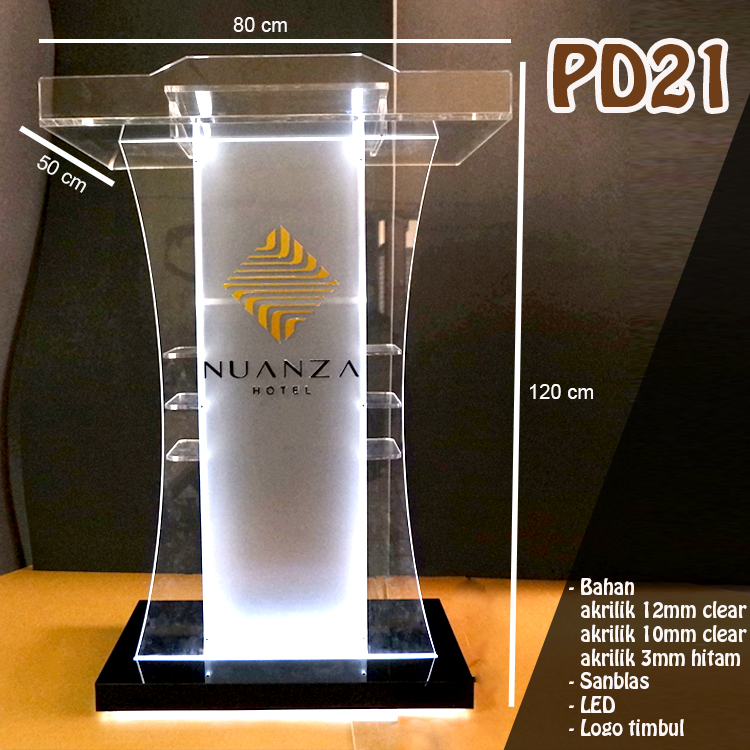 Jual CUSTOM MIMBAR / PODIUM AKRILIK PD21 LED | Shopee Indonesia