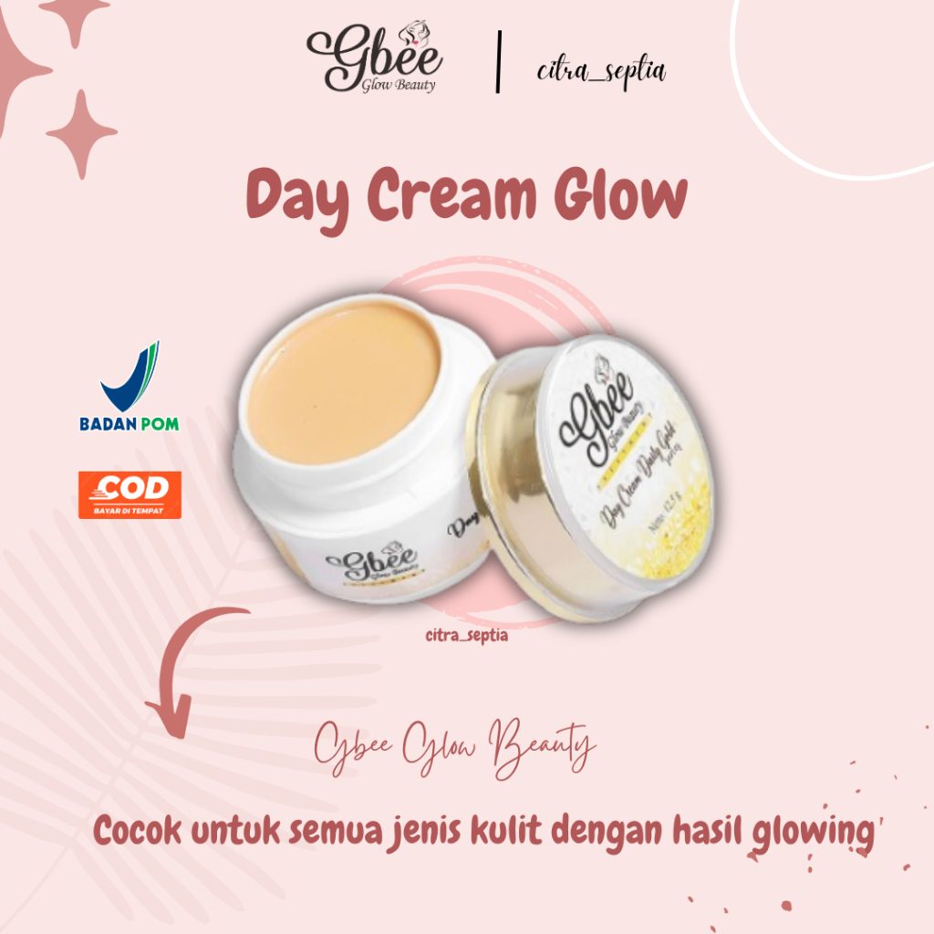 Jual DAY CREAM GLOW GBEE GLOW BEAUTY GLOW BEAUTY CREAM PEMUTIH DAN ...
