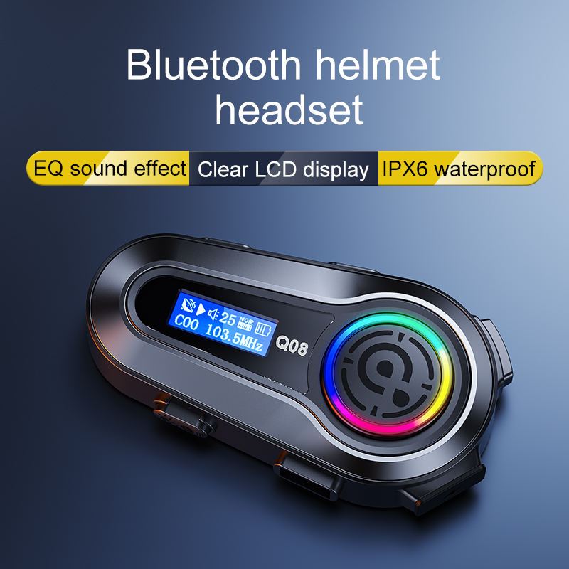 Jual Q08 Headset Helm Bluetooth Headset Helmet mirip intercom ...