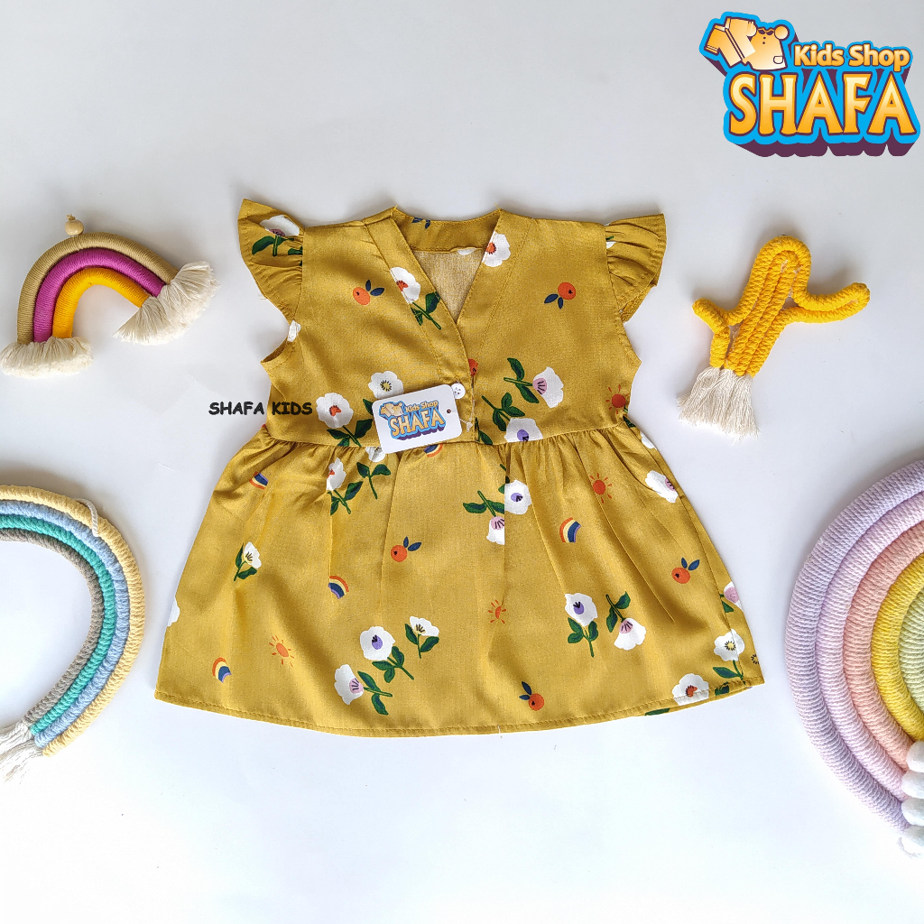 Jual SHAFA KIDS SHOP/ DRESS BAYI PEREMPUAN NEWBORN USIA 0 18 BULAN BAJU ...