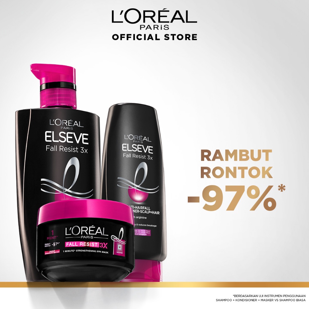 Jual KODE J75A LOreal Paris Elseve Fall Resist 3X Complete Set ...