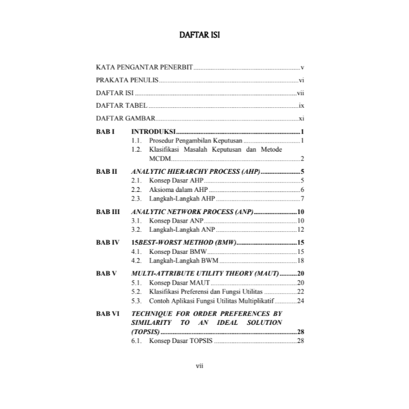 Jual Buku Multi Criteria Decision Making (MCDM) - Original | Shopee ...
