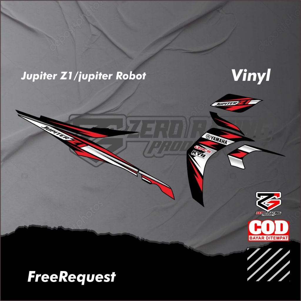 Jual STIKER STRIPING VARIASI JUPITER Z1 - STIKER MOTOR JUPITER Z1 ...