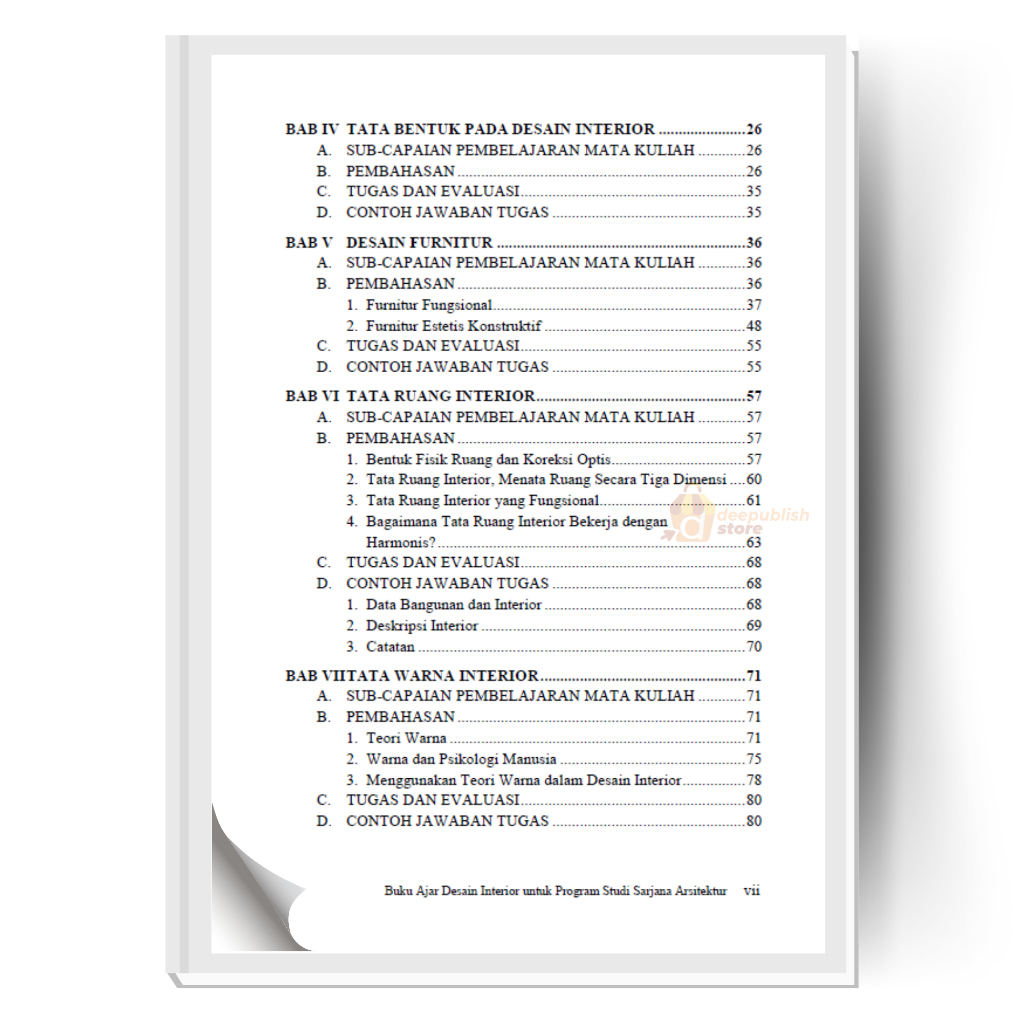 Jual Deepublish - Buku Ajar Desain Interior untuk Program Studi Sarjana ...