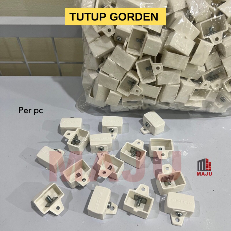 Jual Tutup Rel Pipa Kotak Gorden / Penutup Rel Aluminium / Tutup ...