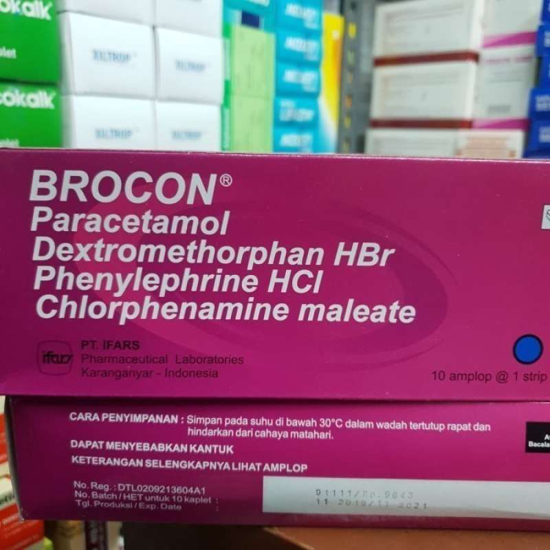 Jual Brocon strip 10 kaplet obat batuk, flu dan pilek | Shopee Indonesia