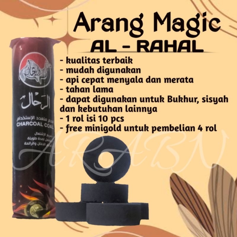 Jual Arang Magic Al Rahal - 1 Rol Isi 10 Pcs - Free Minigold (Sesuai ...